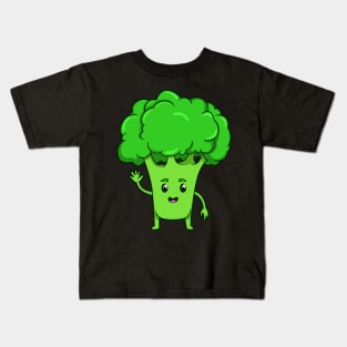 Cartoon Broccoli Kids T-Shirt